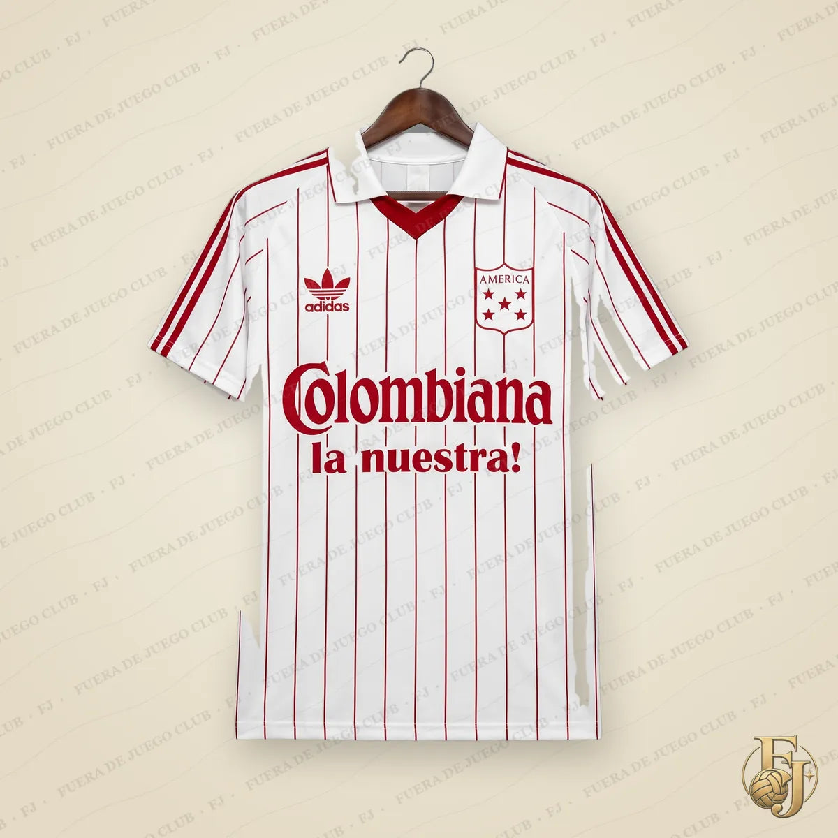 Camiseta América de Cali Retro 1985 - Fuera de Juego Club