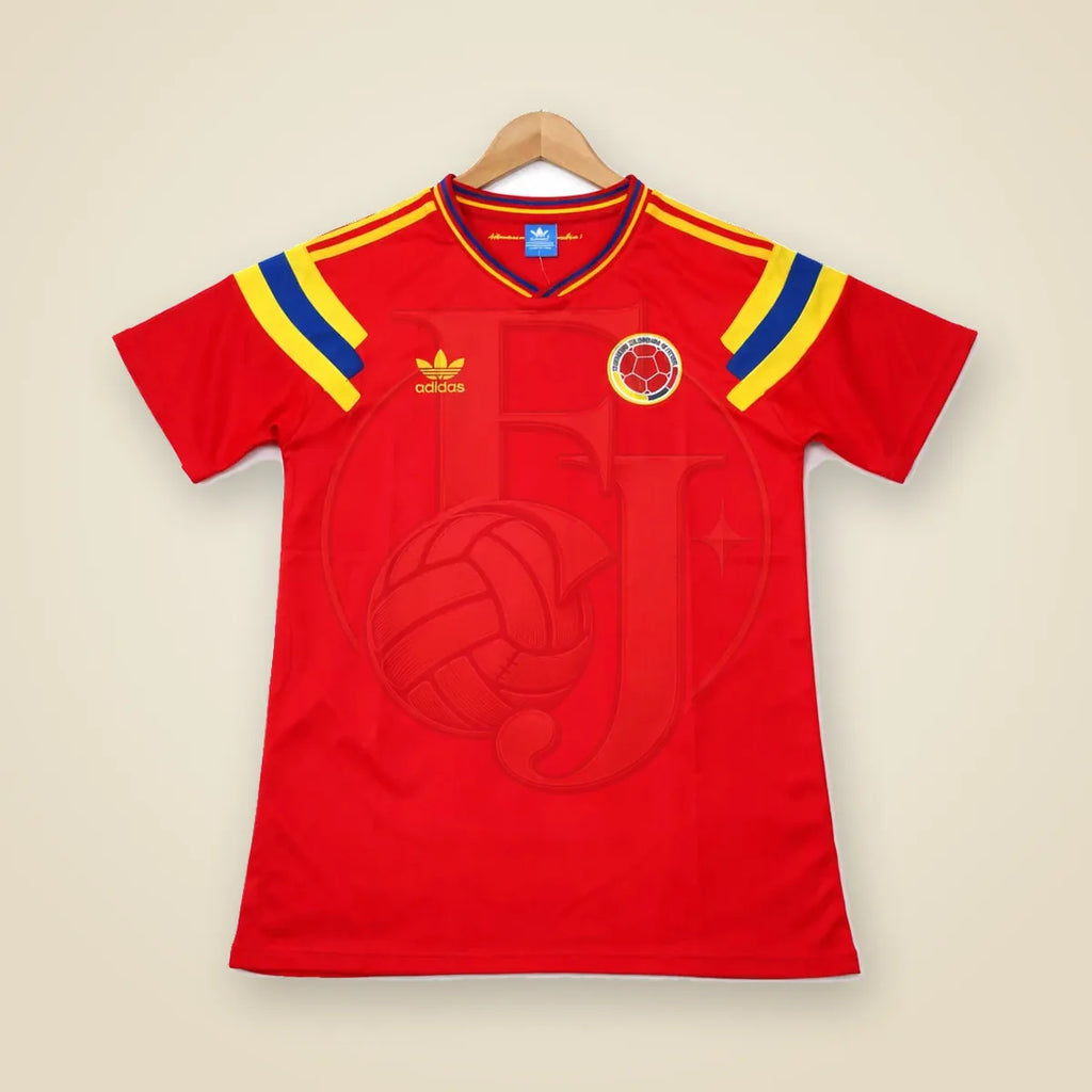 Camiseta Colombia Retro 1990 Visitante - Fuera de Juego Club