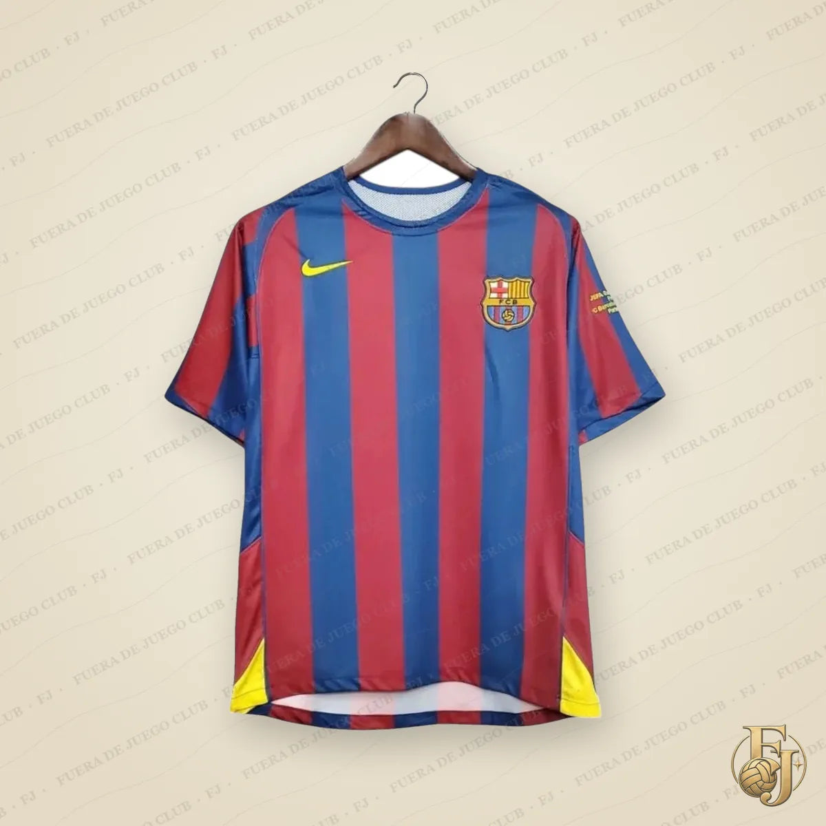 Camiseta Barcelona Retro 2006 - Fuera de Juego Club
