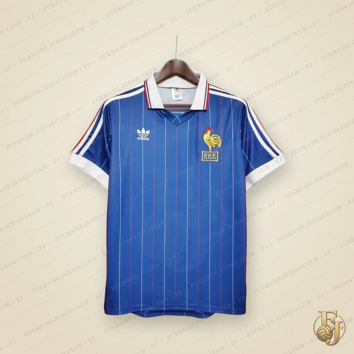 Camiseta Francia Retro 1982 - Fuera de Juego Club