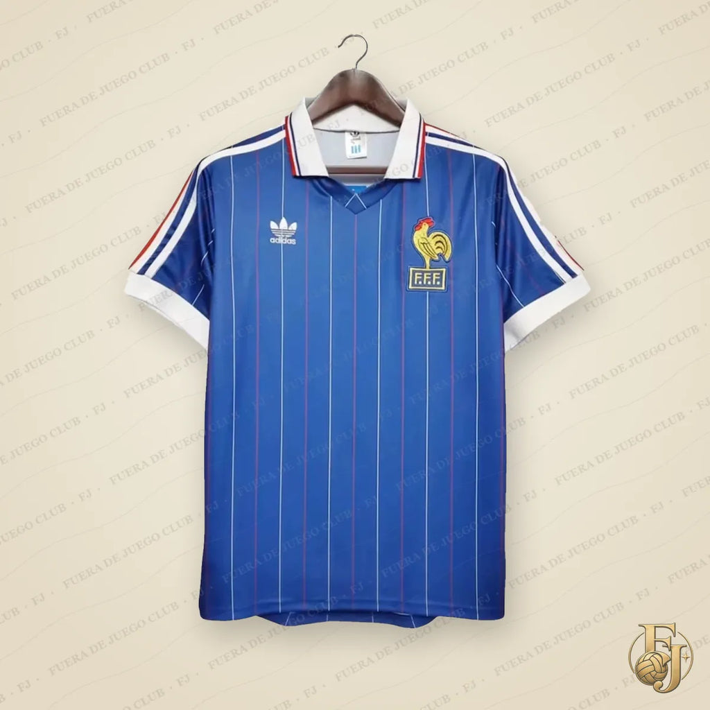 Camiseta Francia Retro 1982 - Fuera de Juego Club