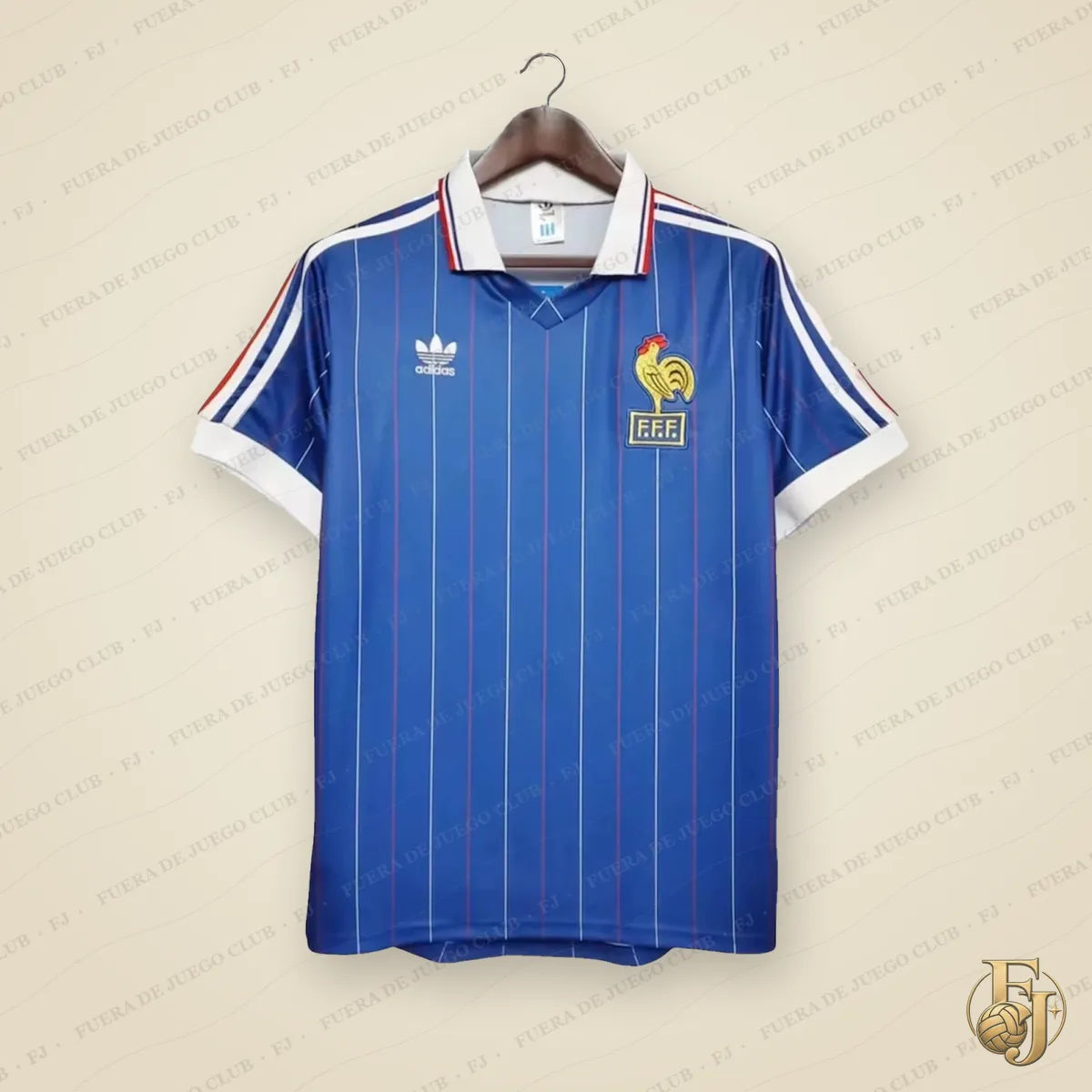 Camiseta Francia Retro 1982 - Fuera de Juego Club