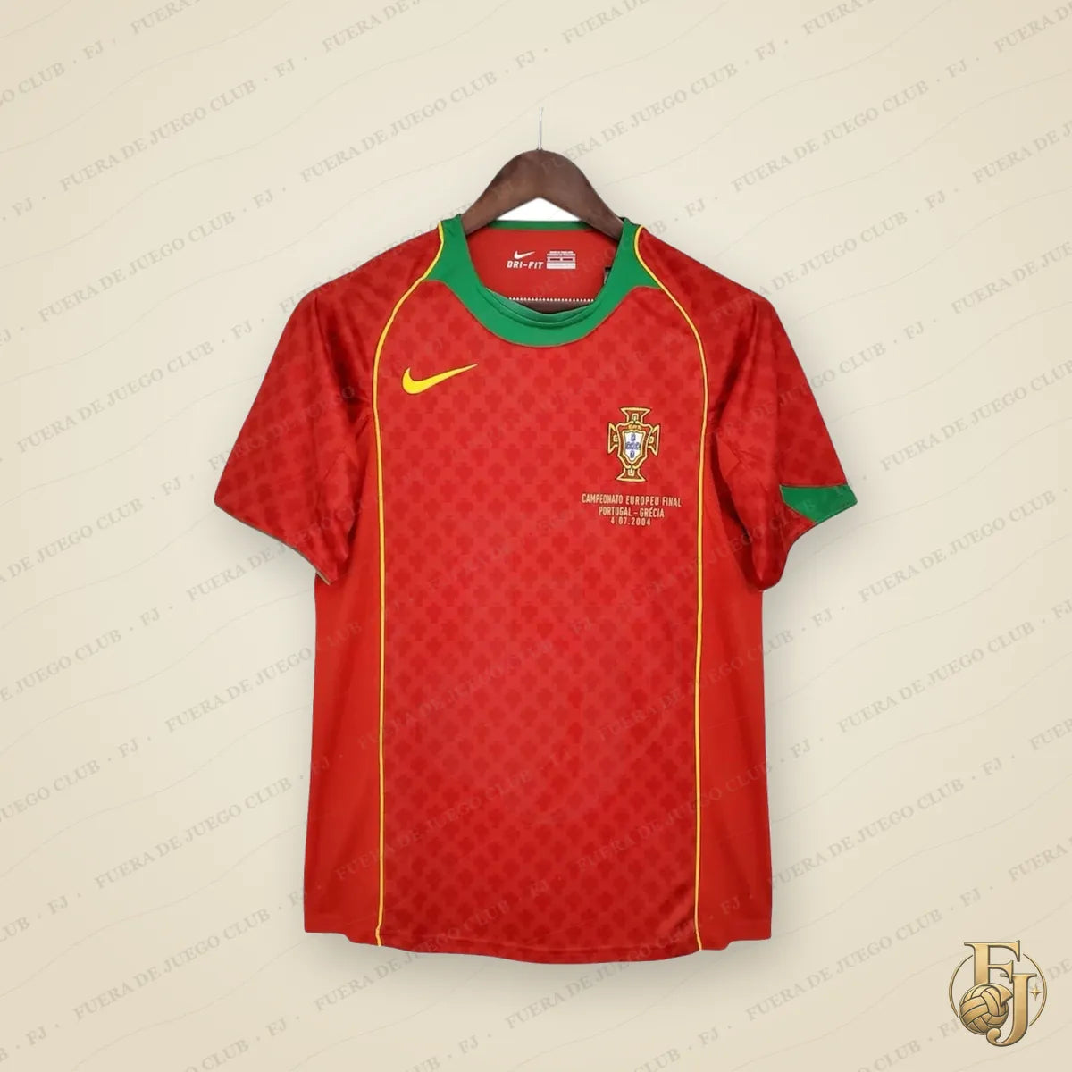 Camiseta Portugal Retro 2004 - Fuera de Juego Club